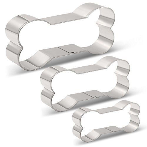 Ausstechformen Für Hundekekse – 6-teiliges Set Mit Knochen & Pfoten, Edelstahl Ausstechformen Für Hundekekse – 6-teiliges Set Mit Knochen & Pfoten, Edelstahl