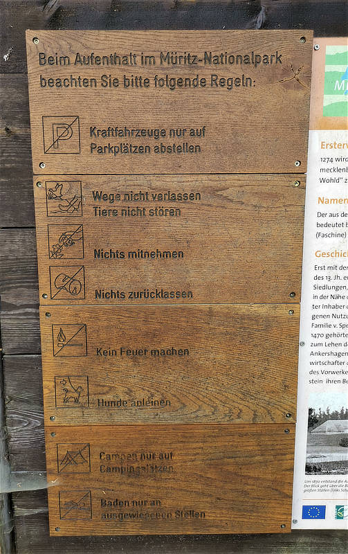 Regeln im Müritz Nationalpark - Hunde müssen an die Leine