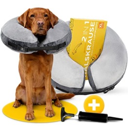 Aufblasbare Halskrause für Hunde - Leckschutz Hund - Hundekragen
