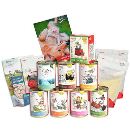 Schnupperpaket mit Anifit Hundefutter in 400g Dosen